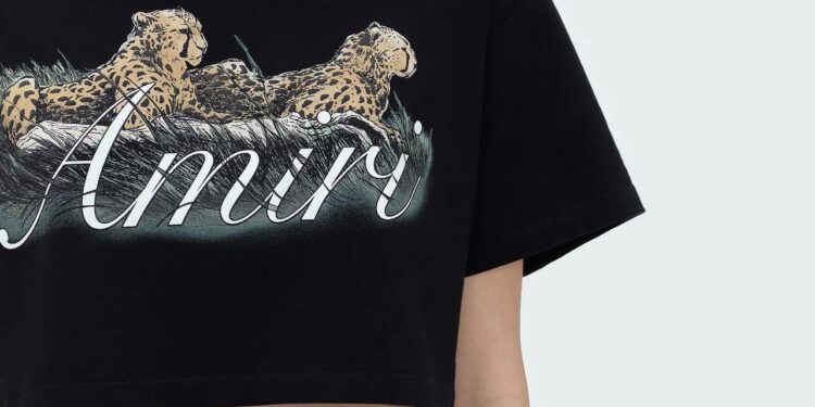 CHEETAH CROPPED TEE SHIRTS