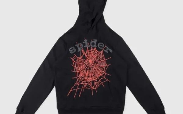 spider black hoodie