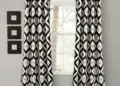 Black Patchwork Curtains Add Creative Style to Interiors